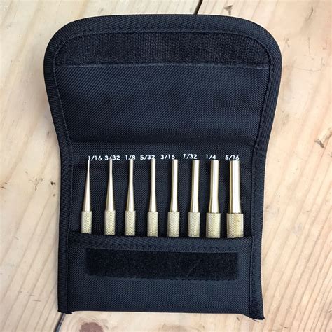 Starrett 8 Pc Brass Drive Pin Punch Set Sb565z Harry J Epstein Co