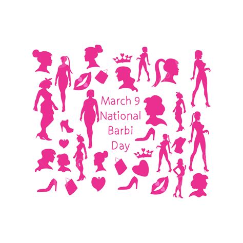 National Barbie Day Vector Vector Barbie 9 March Png And Vector With