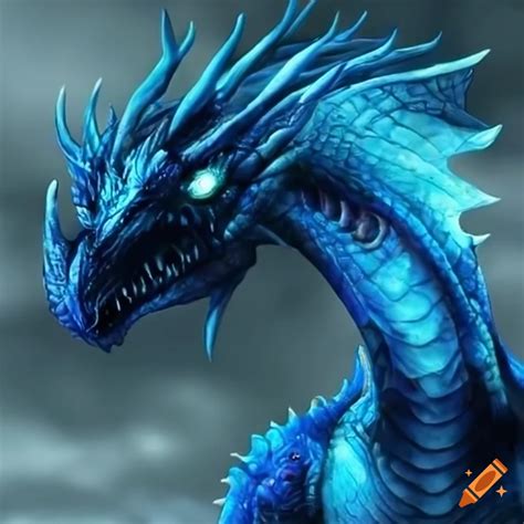 Digital Art Of A Frost Dragon On Craiyon