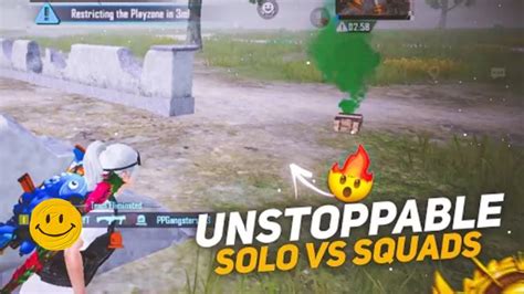 Solo Vs Squad Montaz 4 Finger Claw Bgmi Bgmi Bgmiindia