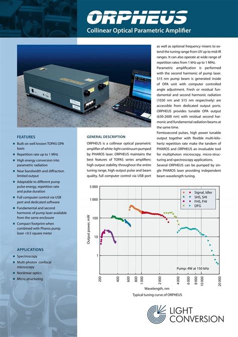 Collinear Optical Parametric Amplifier