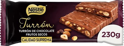 Nestlé Turron de Chocolate Frutos Secos 230g Amazon es