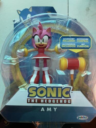 Jakks Pacific Sonic The Hedgehog Amy Rose With Piko Hammer 4 Action