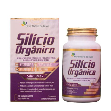 O Que É Silício Orgânico - Suplemento Sílicio Orgânico 500mg 60 Cápsulas Gênero Unissex - Carrefour