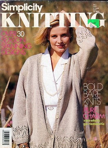 Ravelry Simplicity Knitting Springsummer 1988 Patterns