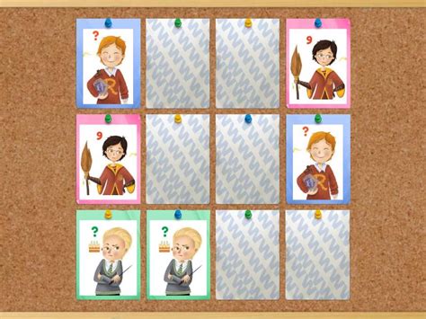 As S U Harry Potter Matching Game Matching Pairs