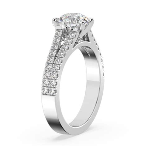 Round Diamond Ring with Split Shank Band | Waldemar Jewellers