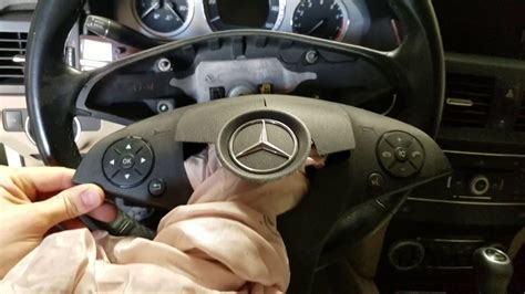 Mercedes GLK350 Steering Airbag Removal Overview X204 YouTube