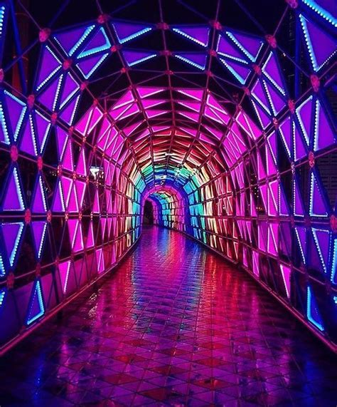 Neon Tunnel Neon Aesthetic Neon Art Rainbow Aesthetic