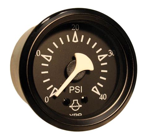 150 11806 VDO Cockpit Marine Mechanical Water Pressure Gauge 40PSI