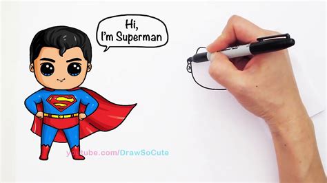 How To Draw Superhero Superman Cute Step By Step Atelier Yuwaciaojp