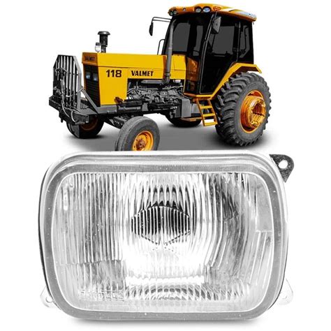 Farol Trator Valmet Valtra Dianteiro H Shopee Brasil