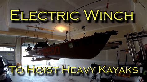 Electric Winch For Hoisting Heavy Kayaks Warn Pullzall Youtube