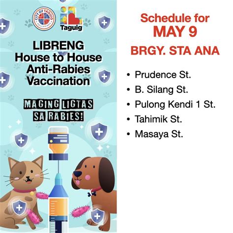 I Love Taguig On Twitter Libreng House To House Anti Rabies