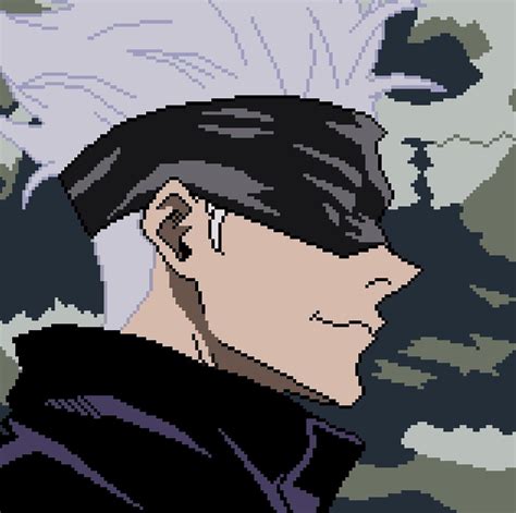Gojo Pixel Art Rjujutsukaisen