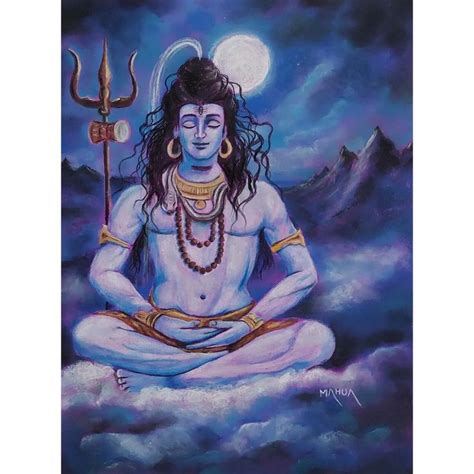 Mahua Pals Instagram Profile Post Lord Shiva In Soft Pastels