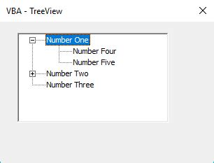 VBA Controls TreeView