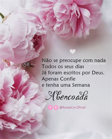 Rosa Cor IG Oficial on Instagram Feliz e Abençoada Semana Deus