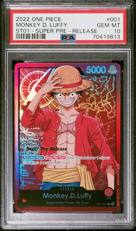2022 One Piece Starter Deck-straw Hat Crew 001 Monkey D. Luffy Super
