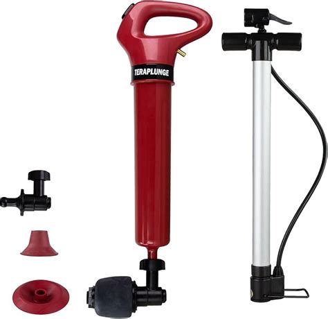 Amazon co jp TERA PUMP 圧縮空気 トイレ用プランジャードレインプランジャー最大87 PSI 高圧トイレブラスター