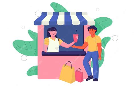 Premium Vector Concept Satisfied Customer
