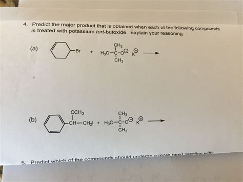 Solved Predict The Major Product That Is Obtained When Each Chegg