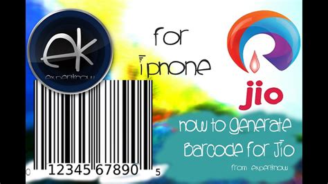 How To Generate Jio Barcode For Iphone Youtube