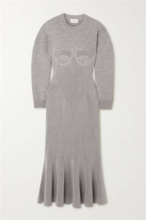 Grey Knit Dress Grey Midi Dress Knit Fashion Fashion News Full