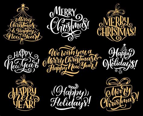 Merry Christmas Hand Drawn Creative Calligraphy And Brush Pen