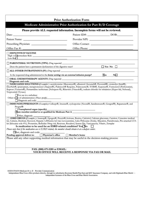 Top 29 Blue Cross Blue Shield Prior Authorization Form Templates Free