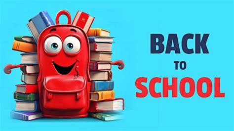 Premium Photo | Back to school with Cartoon School Backpack Character Visual Puns