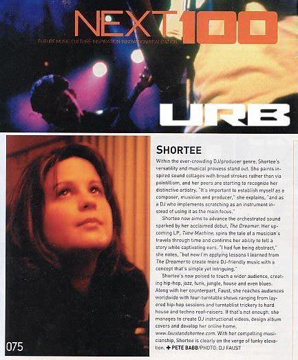 Urb Magazine Features Dj Shortee In Next 100 ⋆ Dj Shortee Queen Of