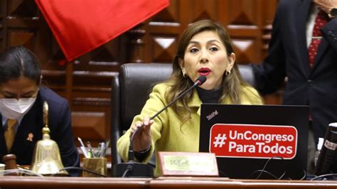 Perú Presidenta Del Congreso Solicita Revisar La Excarcelación De