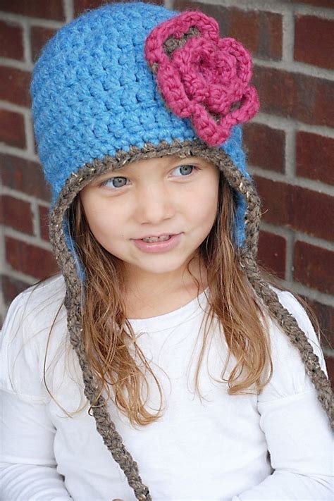 Chunky Crochet Earflap Hat Pattern Crochet Pattern Free