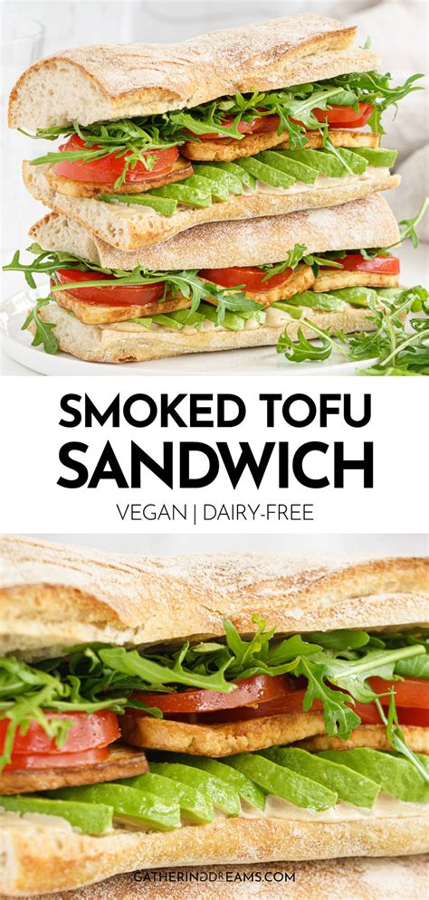 Smoked Tofu Ciabatta Sandwich | Recipe | Tofu sandwich, Good healthy ...