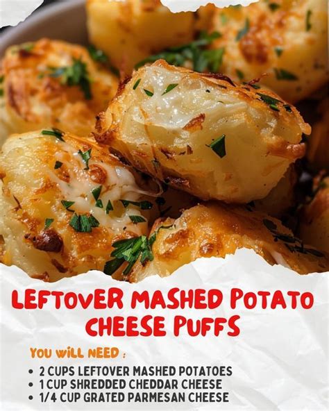 Flavor Nectar In Cheese Puffs Recipes Leftover Mashed Potatoes