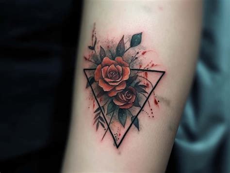 Triangle Rose Tattoo Meaning: Symbolism and Designs