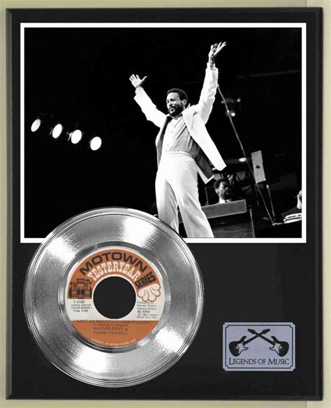 Marvin Gaye Aint No Mountain High Enough Platinum 45 Record Ltd