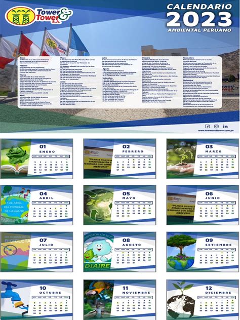 Calendario Ambiental Peruano 2023 Compressed Pdf Entorno Natural Perú