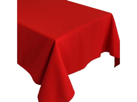 Nappe Rectangle 160x250 Cm DIABOLO Rouge Tomate Traitement Teflon