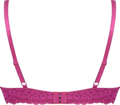 Hunkemöller Dames Lingerie Voorgevormde push up beugel bh Rose Paars maat A bol