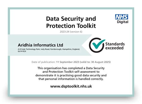 NHS Data Security And Protection Toolkit Trusted Data Sharing Network