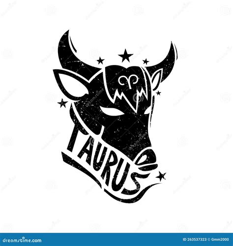 Zodiac Taurus Logo Vector Illustration Stock Vector Illustration Of