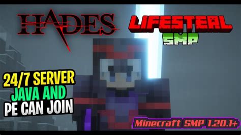 Minecraft Live Join My New Lifesteal Smp Pe Java Cracked 247 Online Public Smp Live Youtube