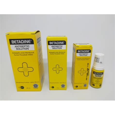 Jual Betadine Antiseptic Solution 5 Ml 15 Ml 30 Ml 60 Ml Untuk Obat