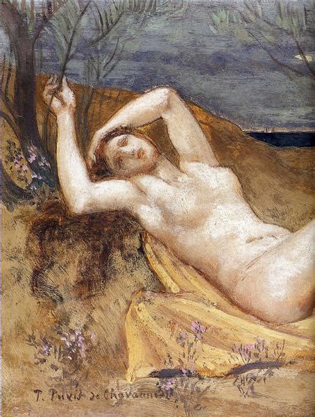 Tamaris Detail Pierre Puvis De Chavannes Wikiart Org