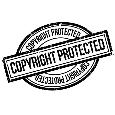 Copyright Protected Rubber Stamp Stock Vector Illustration Of