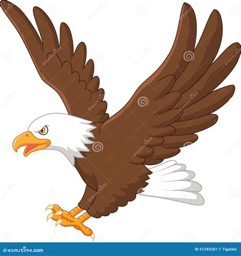 Eagle Flying Silhouettes Cartoon Vector | CartoonDealer.com #69645731