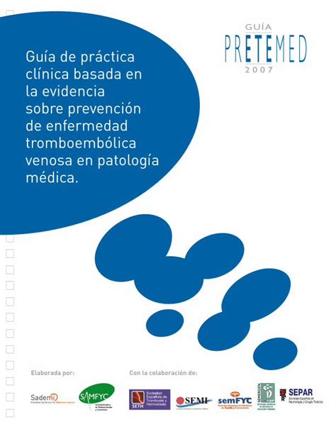 PDF Guia De Practica Clinica Basada En La Evidencia Sobre La