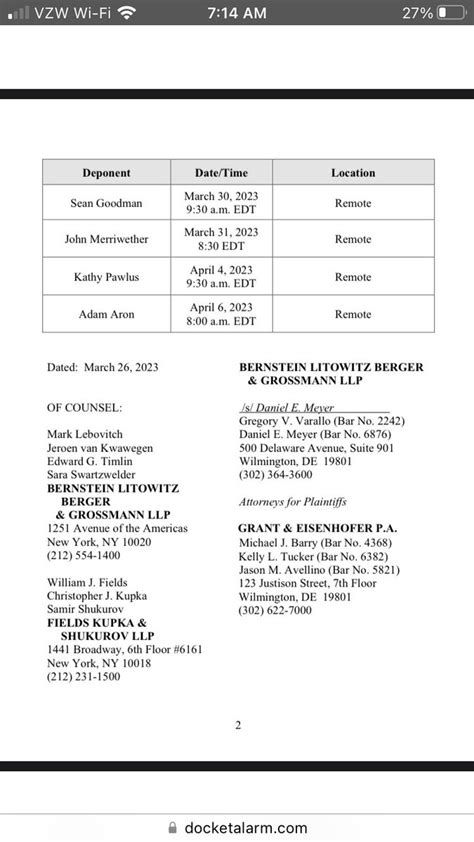 Ethan On Twitter Deposition Schedule Amc Ape